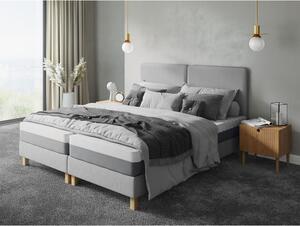 Black Friday - Svijetlo sivi bračni krevet Mazzini Beds Lotus, 180 x 200 cm