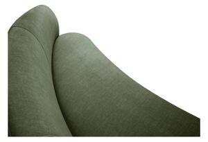 Zelena baršunasta asimetrična sofa Mazzini Sofas Debbie, lijevo