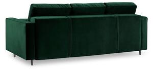 Zeleni baršunasti kauč na razvlačenje Milo Casa Santo