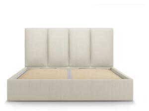 Bež bračni krevet Mazzini Kreveti Juniper, 160 x 200 cm