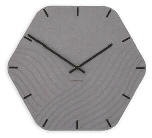 Zidni sat Luxhora Unda Light Grey 11 boja kazaljki