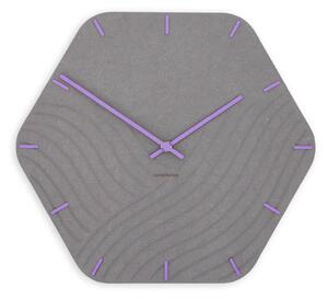 Zidni sat Luxhora Unda Light Grey 11 boja kazaljki