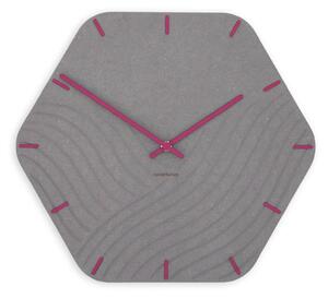 Zidni sat Luxhora Unda Light Grey 11 boja kazaljki