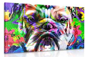 Slika pop-art buldog