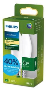 PHILIPS UltraEfficient LED ŽARULJA E14/3,8W/806lm=60W/2700K/240V B35 FR 8721103052032