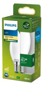 PHILIPS Ultra Efficient LED ŽARULJA E14/2,3W/485lm=40W/2700K/240V B35 FR 8720169310797