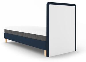 Black Friday - Tamnoplavi krevet za jednu osobu Mazzini Beds Lotus, 90 x 200 cm