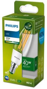 PHILIPS UltraEfficient LED ŽARULJA /E14/2,3W/485lm=40W/3000K/240V B35 CL 50.000h 8719514435759