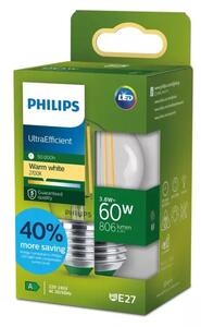 PHILIPS Ultra Efficient LED ŽARULJA E27/3,8W/806lm=60W/2700K/240V P45 CL 8721103052094