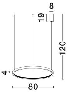 PRESTON VISILICA LED 50W/3000K/2727lm/DIMM/IP20/CRNA NL9865180
