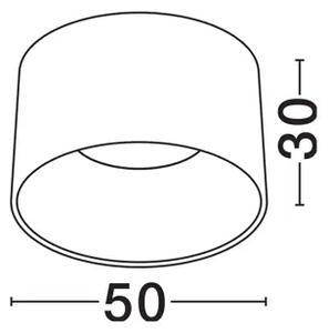 ATIL PLAFONJERA LED/3000K/35W/2080Lm/CRNA NL9870013