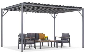 Antracitna pergola za terasu Tasos 3x6m Garden Point