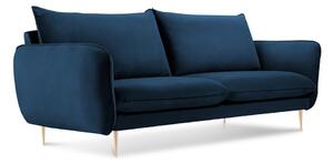 Plava baršunasta sofa Cosmopolitan Design Florence, 160 cm