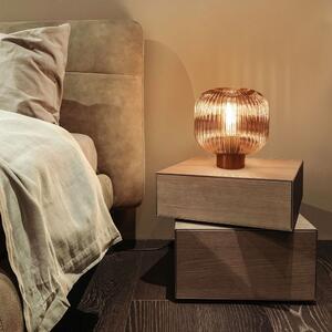 Smeđa stolna lampa SULION Garbo, visina 23,5 cm
