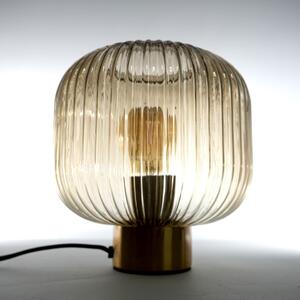 Smeđa stolna lampa SULION Garbo, visina 23,5 cm