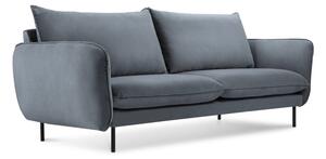 Siva baršunasta sofa Cosmopolitan Design Vienna, 160 cm