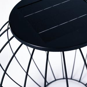 Crna vanjska svjetiljka SULION Helio, ø 35 cm