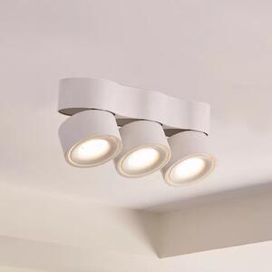 Arcchio LED stropni reflektor Rotari, leće, 3 žarulje, bijeli