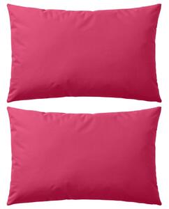 VidaXL Vrtni jastuci 2 kom 60 x 40 cm ružičasti