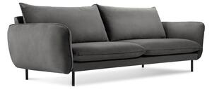 Tamno sivi baršunasti kauč Cosmopolitan Design Vienna, 230 cm