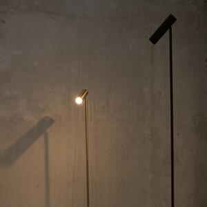 Crna podna svjetiljka SULION Milan, visina 150 cm