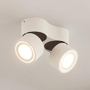Arcchio Rotari LED stropni reflektor, bijeli, 2 žarulje, 1362 lm, prigušiva, Bijela, Područje hodnika, Aluminij