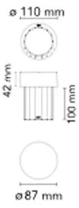 LAST ORDER FLUTED STOLNA SVJETILJKA INOX 3W 87lm 2700K IP55 FL3694056