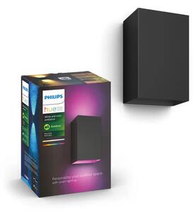 Resonate Hue WACA VANJSKA ZIDNA SVJETILJKA CRNA 2x8W RGB 8718696174388