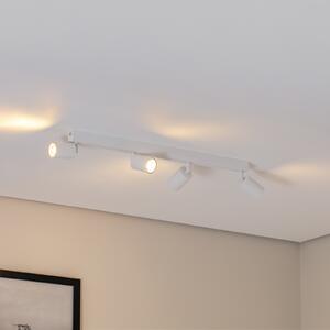 TK Lighting Stropni reflektor, gornji, bijeli, 83 cm, 4 žarulje, metal, GU10, prigušiva, Bijela, Dnevni boravak/blagovaonica, Metal
