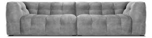 Siva baršunasta sofa Windsor & Co Sofas Vest, 280 cm