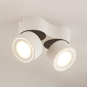 Arcchio Rotari LED stropni reflektor, bijeli, 2 žarulje, 2270lm, prigušiva, Bijela, Područje hodnika, Aluminij