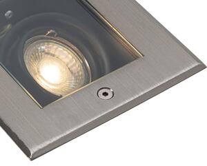 Moderni podni reflektor od čelika 2 svjetla podesiv IP65 - Oneon