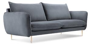 Siva baršunasta sofa Cosmopolitan Design Florence, 160 cm