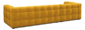 Žuta baršunasta kutna garnitura Windsor & Co Sofas Vesta, lijevi kut