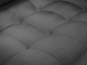Tamnosiva baršunasta sofa Milo Casa Santo, 219 cm