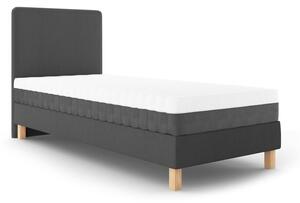 Tamno sivi krevet za jednu osobu Mazzini Beds Lotus, 90 x 200 cm
