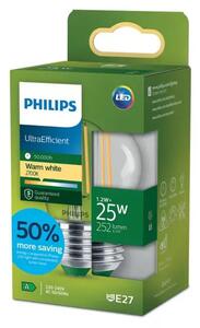 PHILIPS Ultra Efficient LED ŽARULJA E27/1,2W/252lm=25W/2700K/240V P45 CL 8721103052216