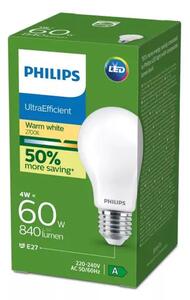 PHILIPS Ultra Efficient LED ŽARULJA E27/4W/840lm=60W/2700K/240V A60 FR 8721103054838
