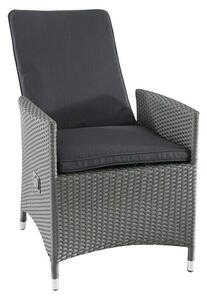 Sunfun Neila Sklopiva stolica s pozicijama (Srebrnosive boje, Antracit, S podesivim naslonom za leđa)