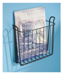 Smeđi zidni stalak za časopise od nehrđajućeg čelika iDesign Classico