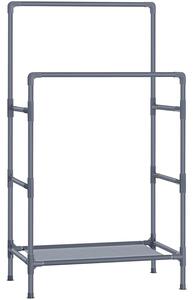 Metalni stalak za odjeću s dvije vodilice, 84 x 157 x 44,5 cm