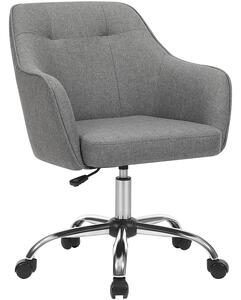 Uredska stolica, kompjutorska stolica podesive visine, siva | SONGMICS