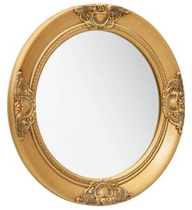 VidaXL Zidno ogledalo u baroknom stilu 50 cm zlatno
