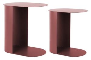 Metalni pomoćni stolići u setu 2 kom 30x45 cm Riqueza Oval – Leitmotiv