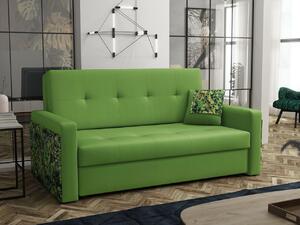 Zondo.hr Sofa na razvlačenje Clovea Mel III (zelena + uzorak jungle) (s prostorom za odlaganje). 1105504