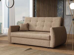 Sofa na razvlačenje Clovea Art III (smeđa) (s prostorom za odlaganje)