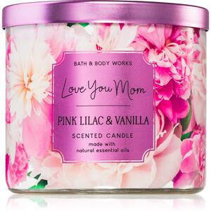 Bath & Body Works Pink Llilac & Vanilla mirisna svijeća 411 g