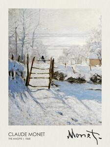 Reprodukcija The Magpie (1868), Claude Monet