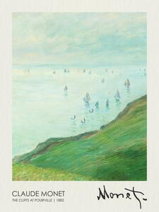 Reprodukcija The Cliffs at Pourville (1882), Claude Monet