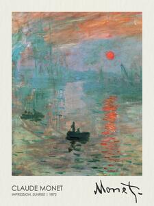 Reprodukcija Impression, Sunrise (1872), Claude Monet